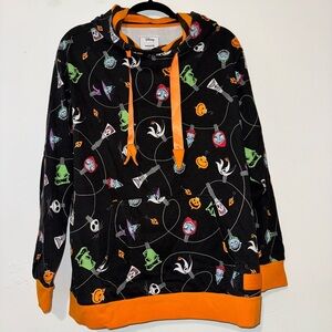 Nightmare Before Christmas Patterned Hoodie